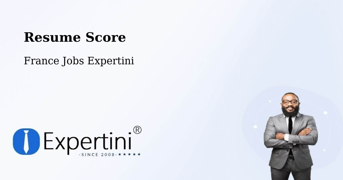 Resume Score & Job Description Match Tool – Vertus - France Jobs Expertini